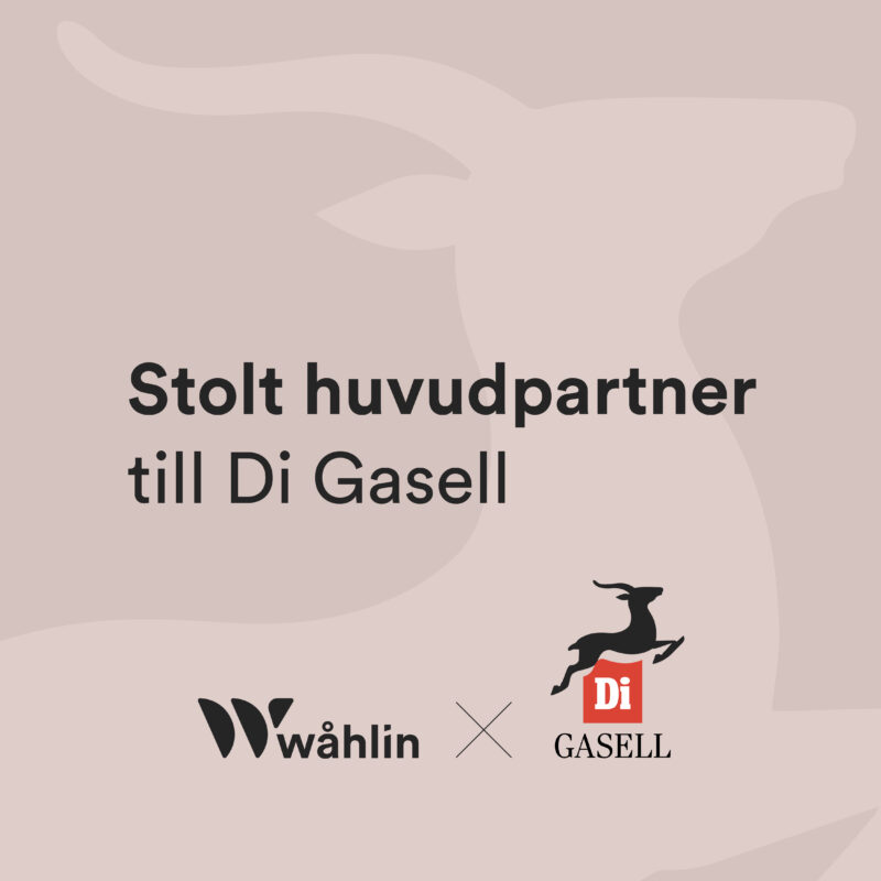 Wåhlin Advokater – huvudpartner till Di Gasell