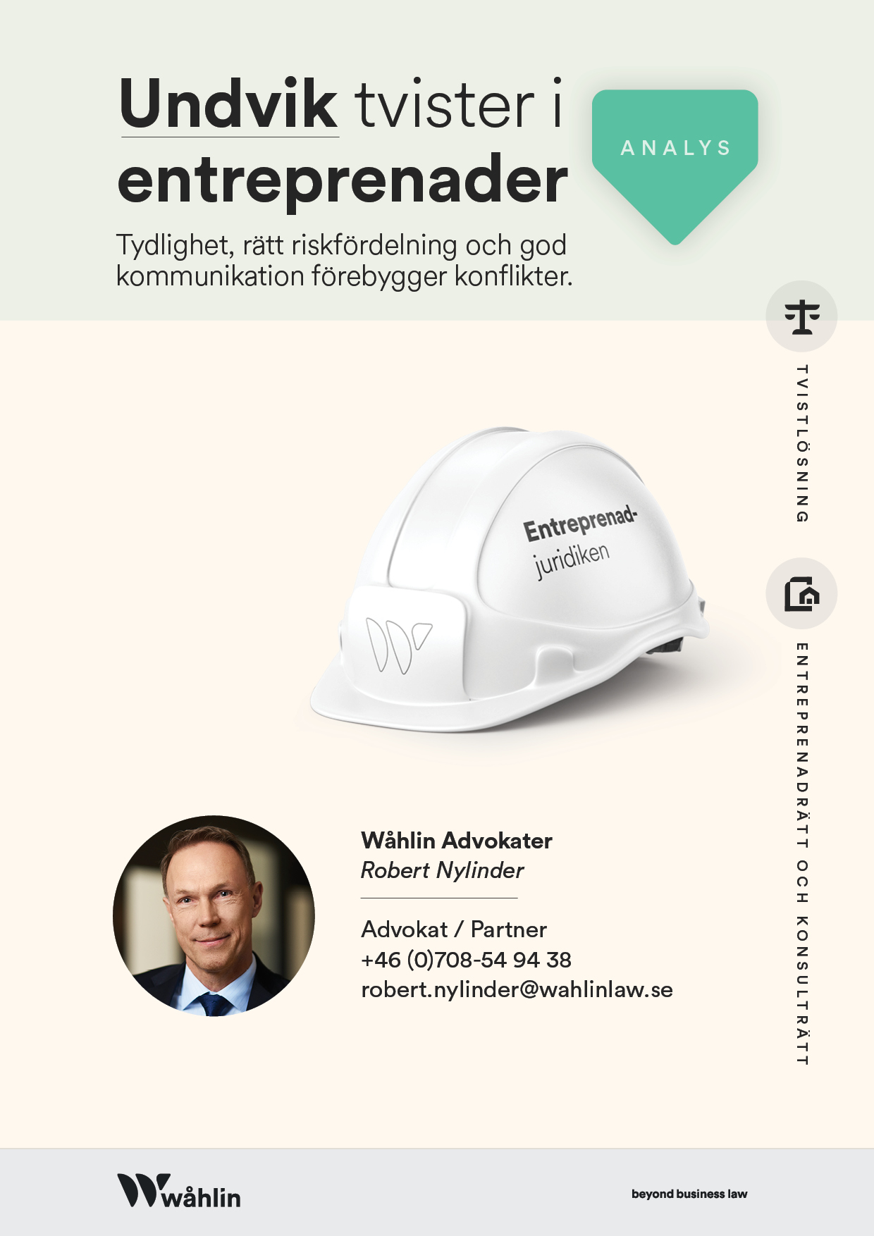 Undvik tvister i entreprenader