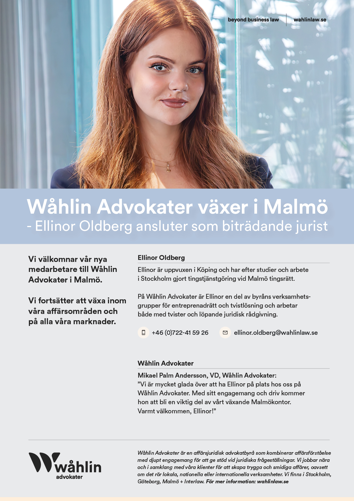 Ellinor Oldberg_Wåhlin Advokater