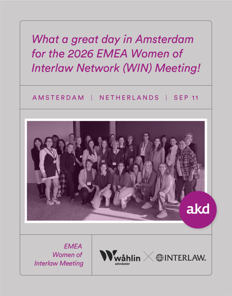 EMEA Women of Interlaw Network (WIN) Meeting